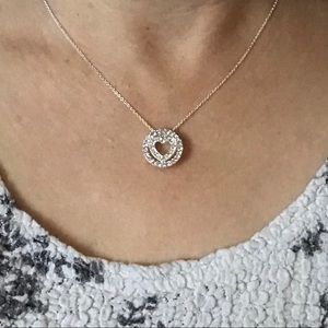 BUNDLE ITEM: Pave Heart in Circle Necklace